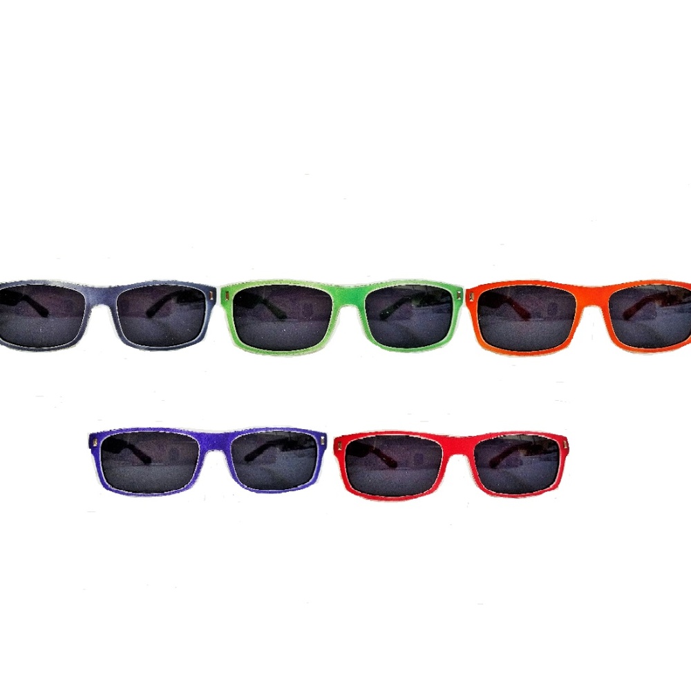 Rectangular Fashion Sunglasses Smoked Black Lens